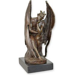 A BRONZE SCULPTURE OF SATAN