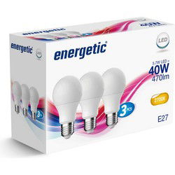 Energetic LED Bulb Lampen E27 40W 3 Stuks