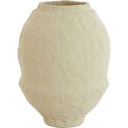 Light&living Vaas deco Ø45x60 cm LEANO mat beige