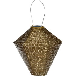 Solar lampion diamant sashiko 28 cm goud