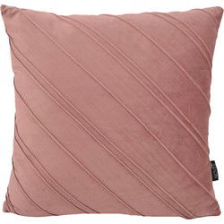 Velvet Stripe Oudroze | 45 x 45 cm | Kussenhoes | Velvet / Polyester