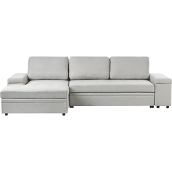 HRISEY - Hoekbank - Lichtgrijs - Polyester