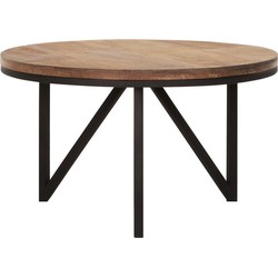 DTP Home Coffee table Odeon round medium,35xØ60 cm, recycled teakwood