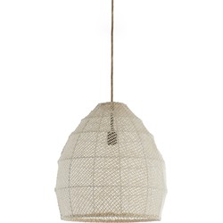 Light & Living - Hanglamp MAKASSAR - Ø42x42cm - Wit