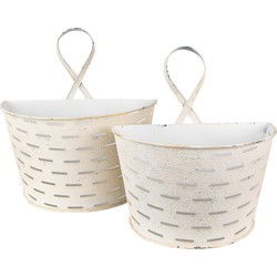 Clayre & Eef Planthouder Beige IJzer