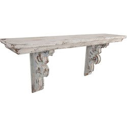 Clayre & Eef Wandrek 100x23x41 cm Wit Hout