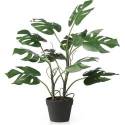 Kunstmatige Monstera in groene pot H75