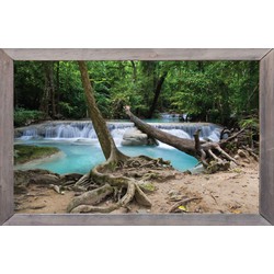 lijst ht waterval bos 140x90cm Tuindoek - Customize-it