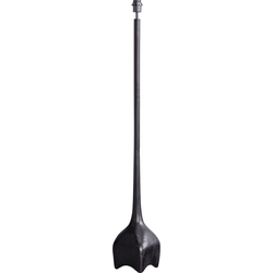 WOOOD Foss Lampenvoet - Aluminium - Antiek Zwart/Bruin - 129x18x18