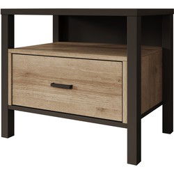 Meubella - Nachtkastje Honduras - Eiken - 55 cm