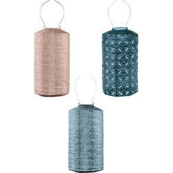 Lumiz Solar Buitenlampionnen Cylinder Set - 3 stuks