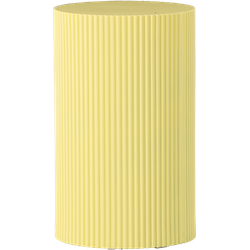 Asa houten bijzettafel geel - Ø 31 cm