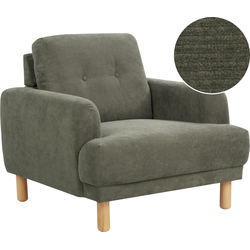 Beliani TUVE - Fauteuil-Groen-Corduroy