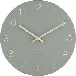Wall Clock Charm Engraved Numbers Small