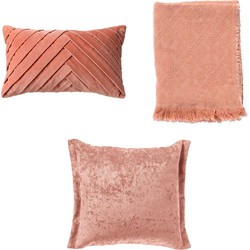 Dutch Decor VOORDEELSET - Femm & Lewis & Belle - Muted Clay  - roze  | Set van 3 stuks - Dutch Decor