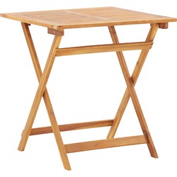 Tuintafel inklapbaar 70x70x75 cm massief acaciahout