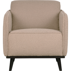 BePureHome Statement Fauteuil - Polyester - Beige - 77x72x93