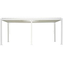 Overkapping vierkant L Rota 360 cm x 600 cm Matt white