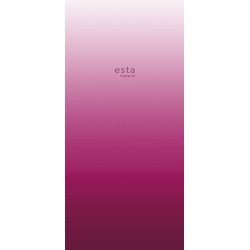 ESTAhome fotobehang kamerhoog dip dye kleurverloop fuchsia roze en mat wit - 100 x 279 cm - 158819