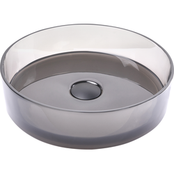Beliani TOLOSA - Wastafel-Transparant-Solid surface (geen glas)