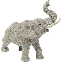 Kare Decofiguur Walking Elephant Pearls Small