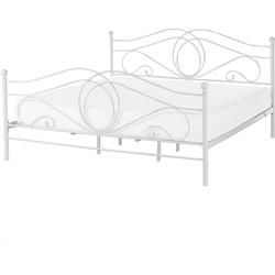 LYRA - Tweepersoonsbed - Wit - 180 x 200 cm - Metaal