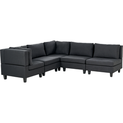 Beliani UNSTAD - Modulaire Sofa-Zwart-Polyester