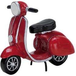 Red moped