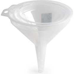 Plasticforte Trechters - 3-delige set - transparant - 12-14-16 cm - Trechters