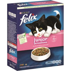 Sensations junior met kip, granen en melk 1kg kattenvoer