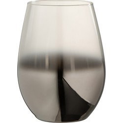 Drinkglas | Glas | Zilver | 9.5x9.5x (h)13 Cm