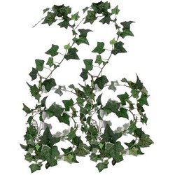 2x Klimop slinger groen Hedera Helix 180 cm - Kunstplanten