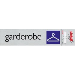 Route Alulook 165 x 44 mm Sticker garderobe