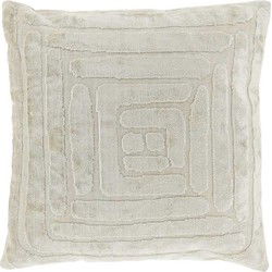 Unique Living - Sierkussen Vespa Dove White -45x45cm