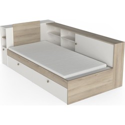 Bed met opbergruimte in 90x190/200 cm - L119,2 cm