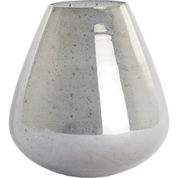 Light&living Vaas Ø27x30 cm LATERZA glas steenslag smoke