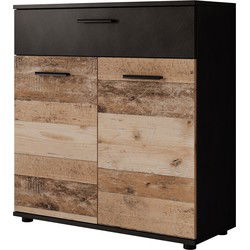 Meubella - Dressoir Bellini - Licht old wood - 80 cm