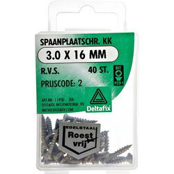 Spaanpl.schr. rvs 3.5x30mm 100st