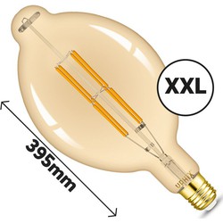 E27 LED filament XXL Gold 8 Watt dimbaar (vervangt 54W)
