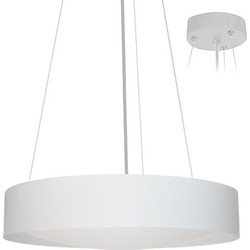 Hanglamp boven eettafel LED rond wit, zwart 366mm 30W