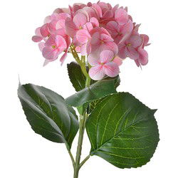 Clayre & Eef Kunstbloem Hortensia Roze Kunststof