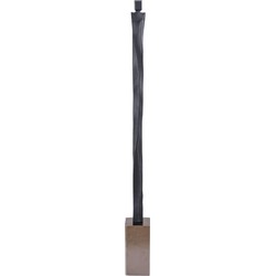 PTMD Deco Object Mathias - 11x11x130 cm - Aluminium - Zwart