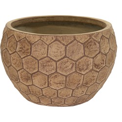 Yara Bowl Low Sand D42.5H27 cm bloempot