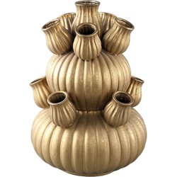 PTMD Bloempot Miquette - 43x43x59 cm - Keramiek - Goud