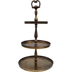 3 Laags Etagere Rond Goud - Machu Pichu