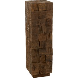 J-line - Sokkel Hout Naturel Large - 30x30x105cm