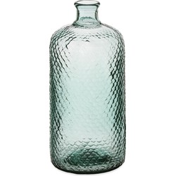 Giftdecor Bloemenvaas Scubs - transparant - gerecycled glas - D19 x H42 cm - Vazen