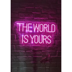 Neon Sign - The World Is Yours