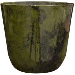 Pot Palermo marble green D19 H17 cm