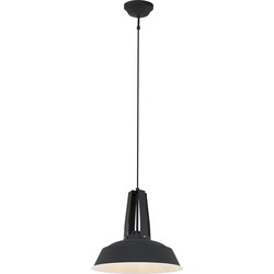Mexlite - hanglamp - Eden - zwart - metaal - Ø 42cm - E27 - 7704ZW